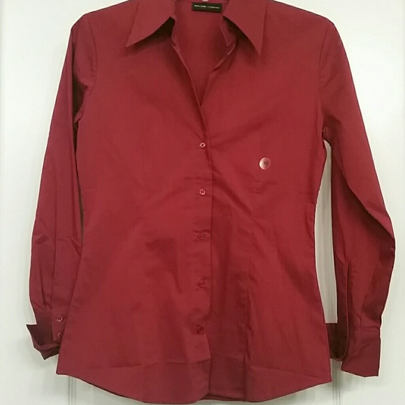 NWT Burgundy button down shirt