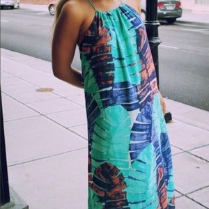 Tropical maxi dress