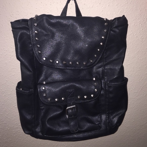 Leather backpack