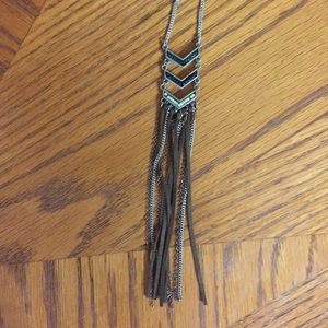 Silver American eagle necklace