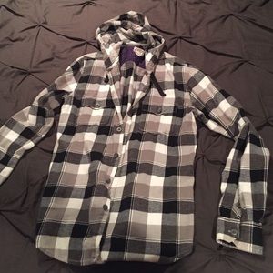 Hooded flannel