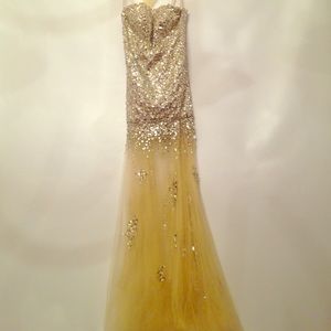 Designer Strapless Dress