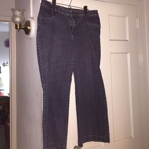 WIDE LEG PLUS-SIZED DENIM TROUSER (PRE-LOVED)