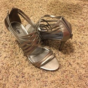 Silver Fioni Heels