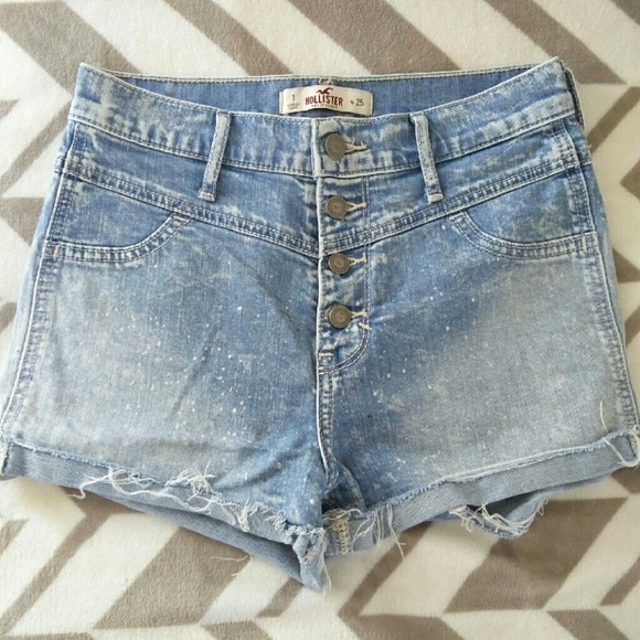 Hollister high waisted Jean shorts