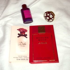 Perfume Sample Bundle with LE Marc Jacobs Ring