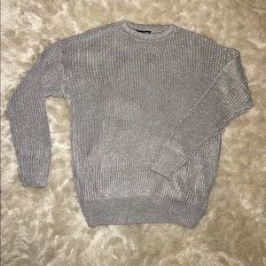 Silver knit sweater from American Apparel