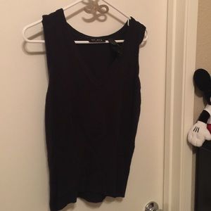 Black v-neck sweater vest