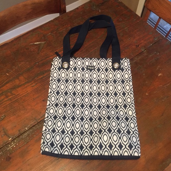 Thirty-One tall organizing tote purse NIB Navy