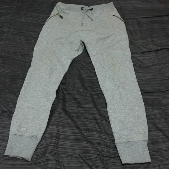 Zara gray drop crotch sweat pants