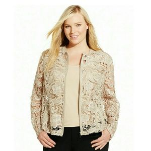 INC International Concepts Plus Size Zip-Front Lac