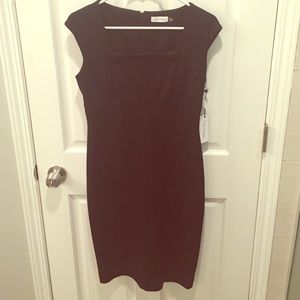 Calvin Klein black sheath dress new with tags