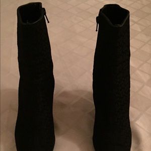 Black Coach Heel Boots
