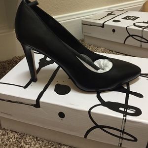 Shoes black leather by dv