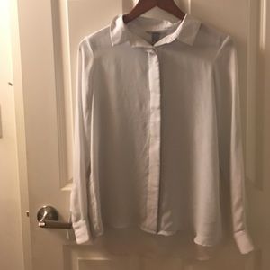 White H&M button shirt
