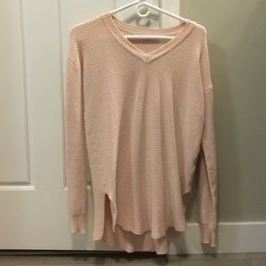peach colored sweater
