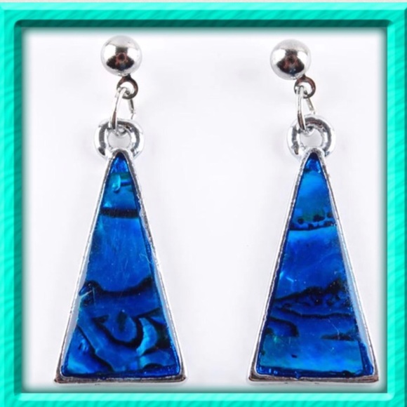 Abalone Stud Earrings - Picture 3 of 6