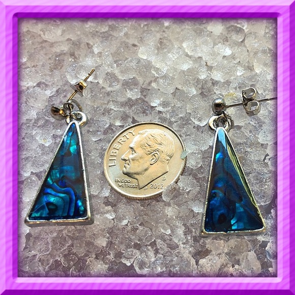 Abalone Stud Earrings - Picture 6 of 6