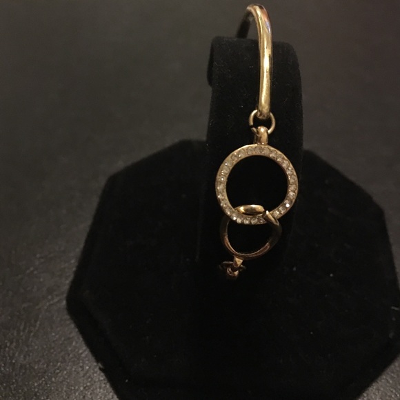 Gold tone and crystal bracelet