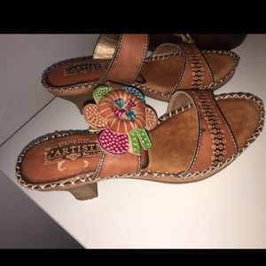 Spring step L'Artiste unique real leather sandals