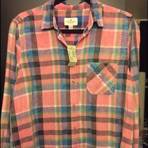 American Eagle Checkered Top