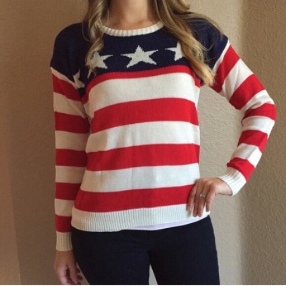 Stars & Stripes Sweater✌🏻️ (LAST SM!) - Picture 4 of 4