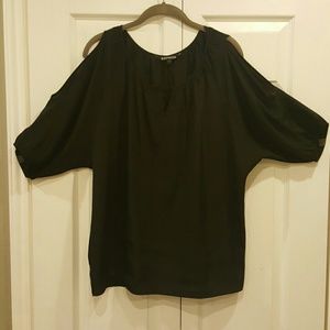 Express cut-out shoulder blouse