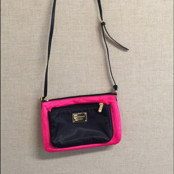 Victoria's Secret Pink and Black Shoulder Bag