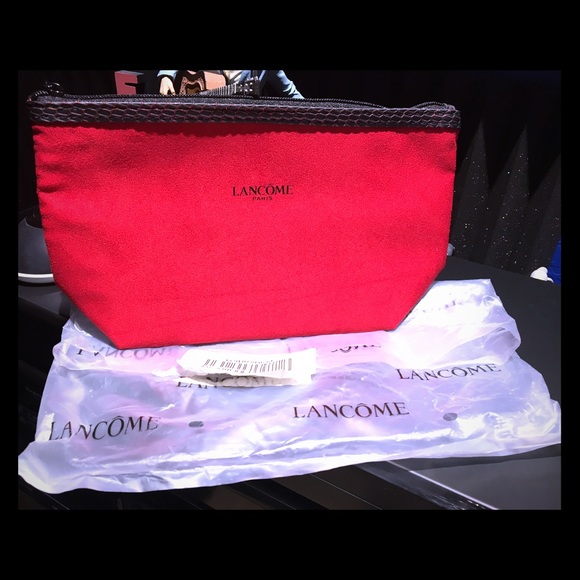 Brand new Lancôme makeup bag in Red