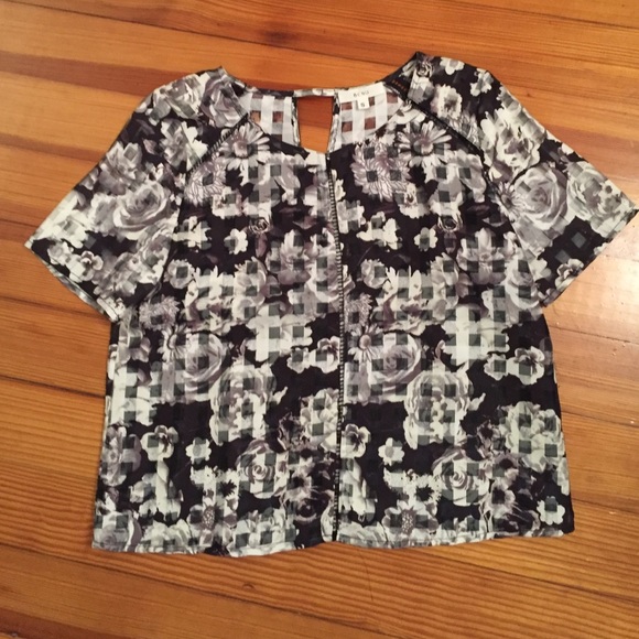 Fun Sheer Boxy Blouse