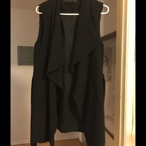 Zara black waterfall vest (never worn)