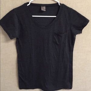Dark Grey V-Neck T-shirt