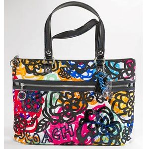 LIMITED EDITION POPPY GRAPHIC BLOSSOM GLAM TOTE