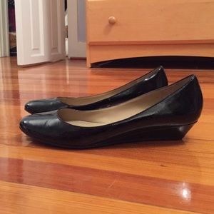 Patent Leather Wedge Flats