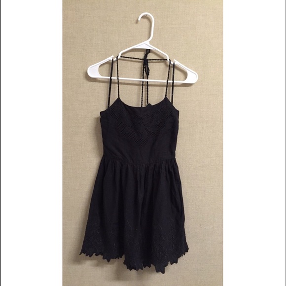 Forever 21 Black Cotton Dress