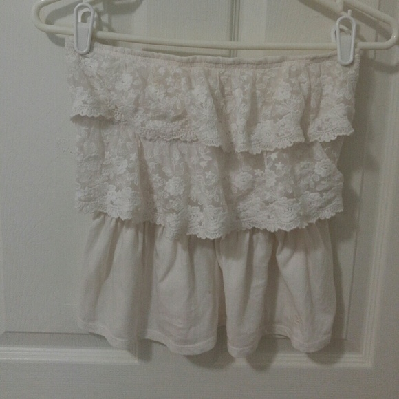 Gilly hicks white lace strapless top - Picture 1 of 2