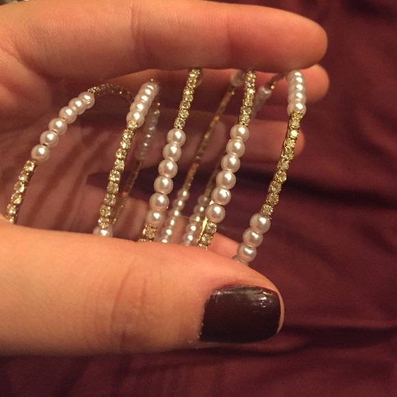 Diamond/Pearl Wrap bracelet