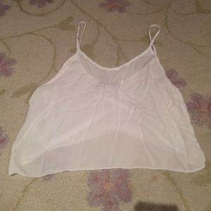 Brandy Melville white tank/crop top