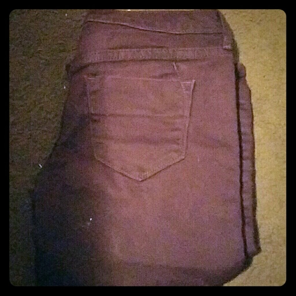 Maroon jeggings