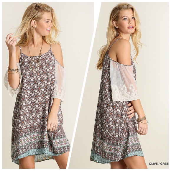 Beach Wave Dresses & Skirts - ⚡️Cold Shoulder Vintage Print Dress⚡️