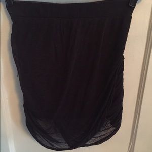 Free People Black Tulip Hem Mini skirt