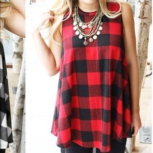 Red Buffalo Check Tunic