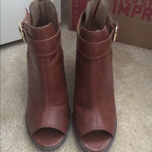 Brown booties