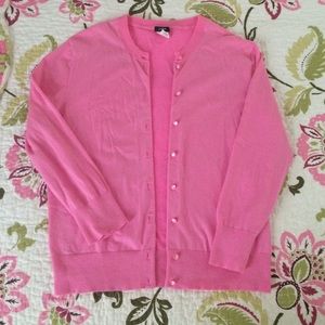 J Crew Pink Cardigan