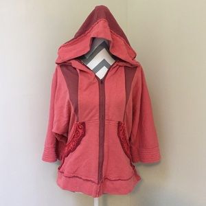 💲SALE💲- Free People 3/4 Sleeve Hoodie - Size L