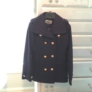 Navy pea coat