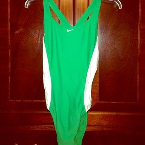 Nike One Piece Bathing Suit, Kelly Green! Size 10.