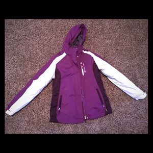 Free Country purple and white winter jacket