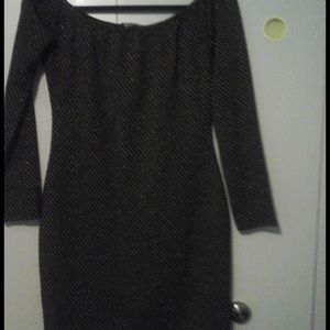 Long Sleeve Bardot Bodycon Dress Black  Missguided
