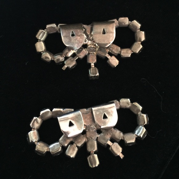 Vintage rhinestone shoe clips - Picture 2 of 3